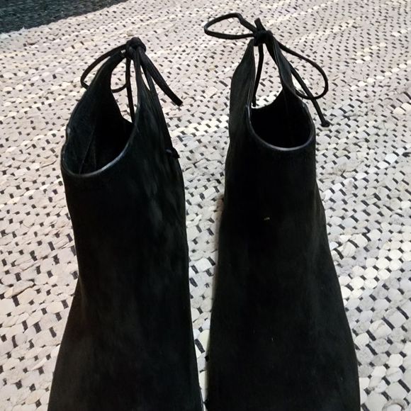 Splendid Niva Pointed Toe Suede Booties in Black - Picture 11 of 16